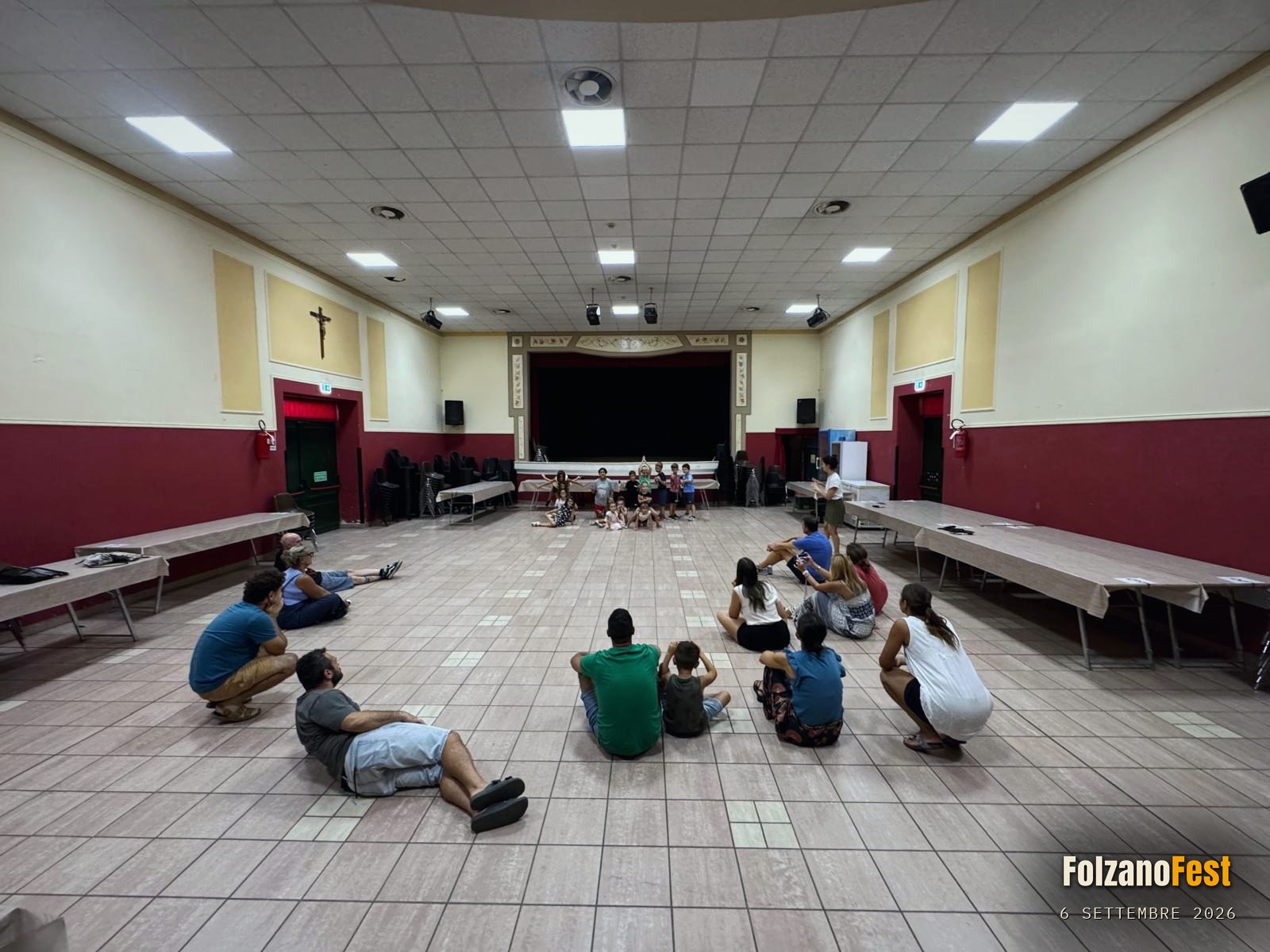 La sala, durante un momento di gioco