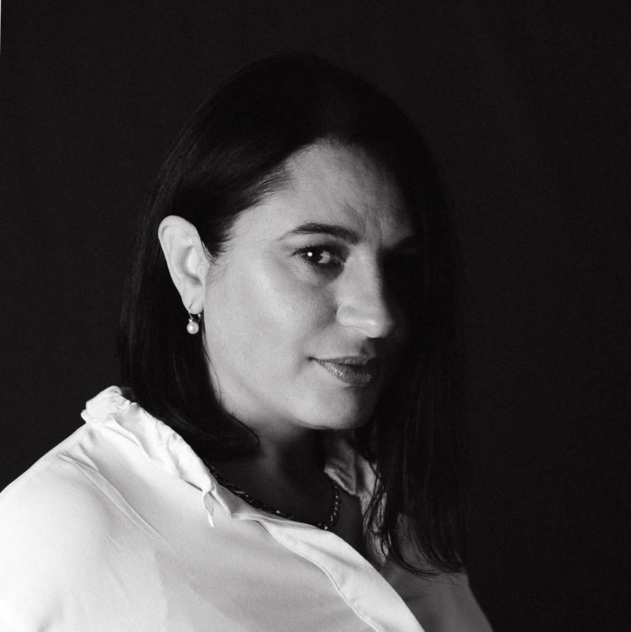 Ritratto in bianco e nero di Laura Tamburini