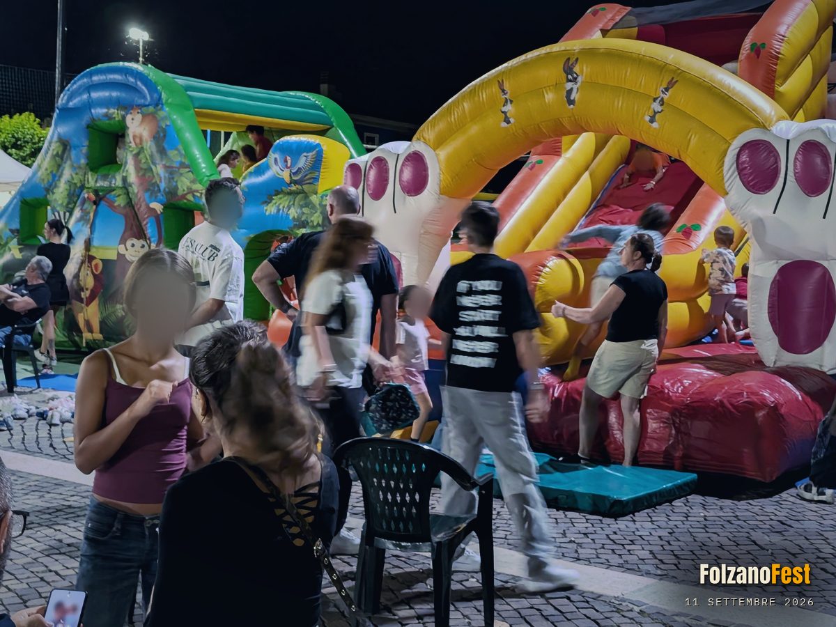 Davanti ai gonfiabili