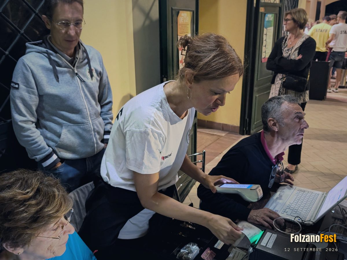 Il banco d'ingresso, dove si pagano i biglietti